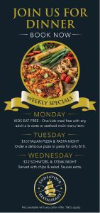 Endeavour Restaurant - Specials - East Maitland Hunter Valley