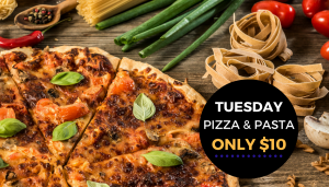 Tuesday Special - Pizza and Past - Endeavour Restaurant - East Maitland Hunter Valley